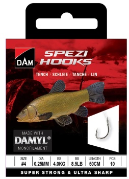 CARLIGE LEGATE DAM SPEZI TENCH NR.6 0.22MM 3.2KG 50CM 10PCS
