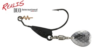 CARLIGE OFFSET DUO REALIS SPIN HOOK 5GR #3/0 MAT BLACK 3BUC/PLIC