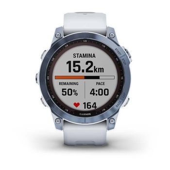 CEAS GARMIN FENIX 7 SAPPHIRE SOLAR MINERAL BLUE TI / WHITE 47MM - Img 6