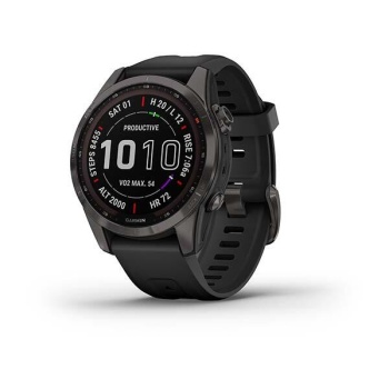 CEAS GARMIN FENIX 7S SAPPHIRE SOLAR CARBON GRAY TI / BLACK 42MM