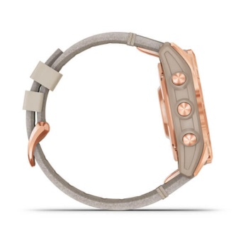 CEAS GARMIN FENIX 7S SAPPHIRE SOLAR ROSE GOLD TI / PIELE 42MM - Img 4