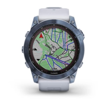 CEAS GARMIN FENIX 7X SAPPHIRE SOLAR MINERAL BLUE TI / WHITESTONE 51MM - Img 4