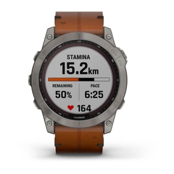 CEAS GARMIN FENIX 7X SAPPHIRE SOLAR TITAN / PIELE 51MM - Img 6