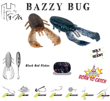 CREATURA HERAKLES BAZZY BUG 3.2 8cm Black Red Flakes