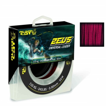 FIR BLACK CAT ZEUS UNIVERSAL LEADER 0.80MM 50M RED