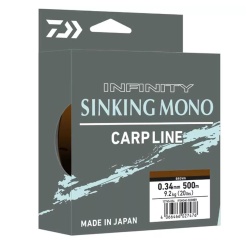 FIR MONOFILAMENT DAIWA INFINITY CAMO BROWN 0.37MM / 10.10KG / 500M
