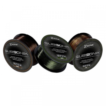 FIR MONOFILAMENT SONIK SUBSONIK 1200M VERDE 0.35MM 1200M 8.16KG - Img 2