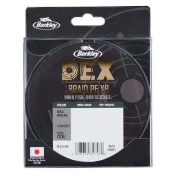 FIR TEXTIL BERKLEY DEX BRAID X8 PE GREEN 0.08MM 6.8KG 150M - Img 7