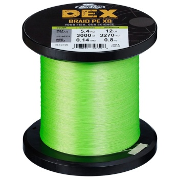 FIR TEXTIL BERKLEY DEX X8 PE CHARTREUSE 0.06MM 5.4KG 3000M - Img 2
