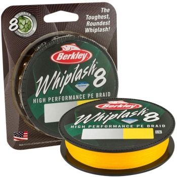 FIR TEXTIL BERKLEY WHIPLASH 8 GALBEN 0,14MM/19,2KG/150M