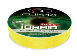 FIR TEXTIL CLIMAX IBRAID DIVE SINKING FLUO YELLOW 135M 0.10MM 4.1KG