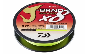 FIR TEXTIL DAIWA J-BRAID GRAND X8E CHARTR. 0.22MM/19,5KG/135M