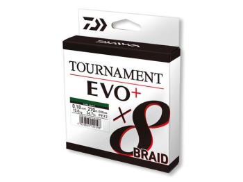 FIR TEXTIL DAIWA TOURNAMENT 8XBRAID EVO+ VERDE 018MM/15,8KG/270M - Img 2