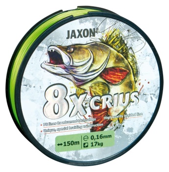 FIR TEXTIL JAXON CRIUS PE X8 FLASH GREEN 150m 0.12mm 10kg