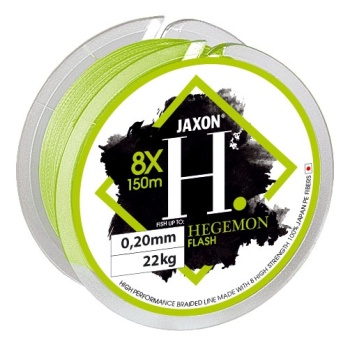 FIR TEXTIL JAXON HEGEMON 8X FLASH 150M 0.20MM 22KG VERDE FLUO
