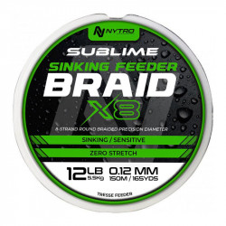 FIR TEXTIL NYTRO 150M SUBLIME X8 SINKING FEEDER 0.12MM 150M 5.5KG