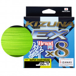 FIR TEXTIL OWNER KIZUNA EX X8 BROAD 150M SUPER CHARTREUSE 0.10MM