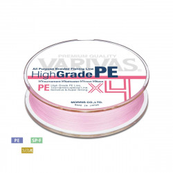 FIR TEXTIL VARIVAS HIGH GRADE PE X4 MILKY PINK 100M 0.185MM 21LB