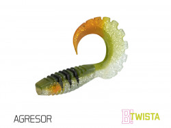 GRUB DELPHIN TWISTA UVS / 5BUC 10CM / MUDGOLD