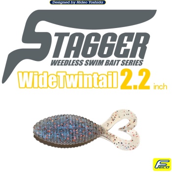 GRUB HIDE UP STAGGER WIDE TWINTAIL 2.2 5.6CM 116 SHINIKAKE GILL 8BUC/PLIC - Img 2