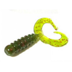 GRUB ROCK'N BAIT CULTIVA RB-1 19 MOTOR OIL RING TWIN TAIL