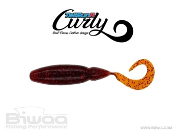 GRUB / TWISTER BIWAA TAILGUNR CURLY 2.5 6.3CM 012 BLOODWORM TEXAS CRAW 8BUC/PLIC