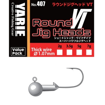 JIG YARIE JESPA 407 ROUND VT THICK WIRE 3/0 3.5GR 10BUC/PLIC