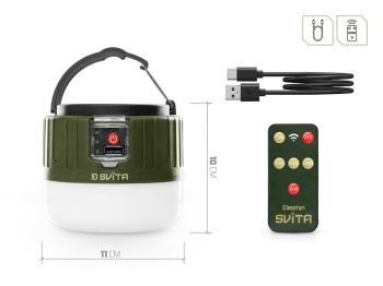 LAMPA CAMPING CU TELECOMANDA DELPHIN SVITA 4W / 180LM / 3600MAH - Img 3