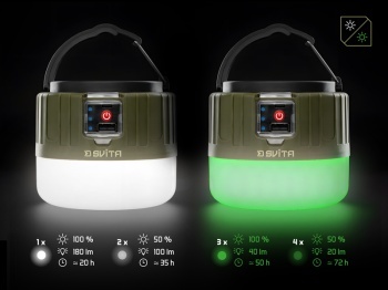 LAMPA CAMPING CU TELECOMANDA DELPHIN SVITA 4W / 180LM / 3600MAH - Img 10