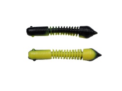 LARVA BERKLEY POWERBAIT POWER PILLAR 55MM BLACK / SUNSHINE YELLOW