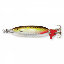 LINGURITA OSCILANTA 32GR 95MM DAM EFFZETT SLIM STANDARD SPOON BLUE CHARTREUSE UV