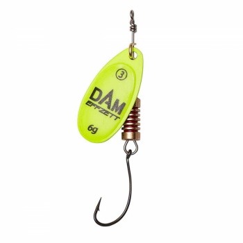 LINGURITA ROTATIVA 6GR DAM EFFZETT SPINNER WITH SINGLE HOOK YELLOW - Img 2