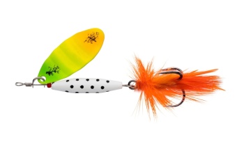 LINGURITA ROTATIVA ABU GARCIA REFLEX WHITE 5.7CM / 12G LF FIRETIGER