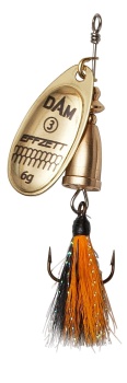 LINGURITA ROTATIVA DAM EXECUTOR DRESSED SPINNER NR.3 6G S GOLD