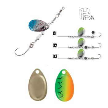 LINGURITA ROTATIVA HERAKLES CLEVER SPIN 1.5gr Culoare 37 Firetiger Gold