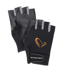 MANUSI SAVAGE GEAR NEOPREN CU DEGETE TAIATE BLACK MAR.L