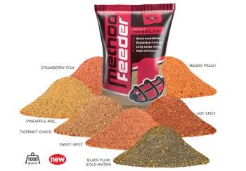 NADA CARP ZOOM METHOD FEEDER 1kg Black Plum-Cold Water