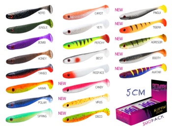 NALUCA SOFT BOMB RIPPA / 5BUC 5CM / TIGERA