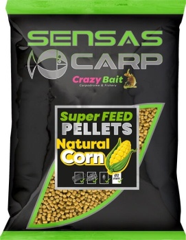 PELETE SENSAS SUPER FEED PELLETS NATURAL CORN 2MM 650G