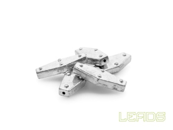 PLUMB DELPHIN LEADS HEXAGON CU ORIFICIU / 5BUC 30.0G - Img 3