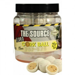 POP UP DYNAMITE BAITS SOURCE FLURO WHITE CORKBALL POP-UPS 15MM