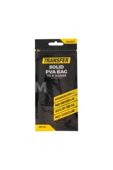 PUNGI PVA AVID TRANSFER SOLID PVA BAG - MEDIUM 14X7CM 25BUC