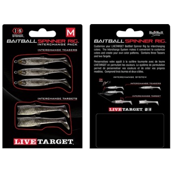 REZERVA SPINNERBAIT LIVE TARGET BAITBALL RIG MEDIUM 850 PURPLE SMOKE/SILVER