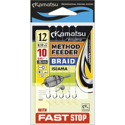 RIG METHOD FEEDER PE FAST STOP KAMATSU ISEAMA FIR TEXTIL 5BUC 10CM, NR.8, 0.14MM