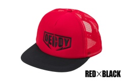 SAPCA DECOY DA-17 FLAT MESH CAP RED BLACK