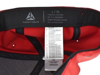 SAPCA RTB FLEXFIT DELTA 180 CAP RED L-XL - Img 4