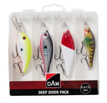SET 4 VOBLERE DAM DEEP DIVER PACK INC. BOX 6.5-7.5CM