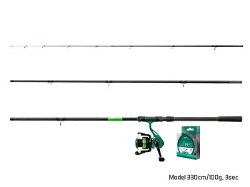 SET LANSETA DELPHIN WASABI FEEDER 330CM/100G + MULINETA DELPHIN ELIXIR 3T - Img 2
