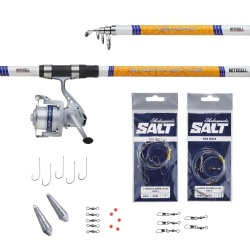 SET LANSETA MITCHELL NEURON SURF TELE 3.90M 80-150G 5SEC + MULINETA 7000 245/0.28