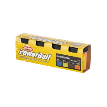 SET PASTA FLOTANTA BERKLEY POWERBAIT GLITTER TROUT DOUGH SEASONS 4-PACK WINTER - Img 2
